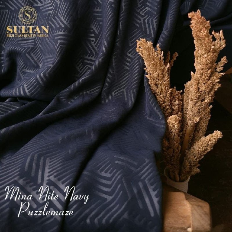 50CM EMBOS PUZZLE MAZE MINA NIGHT NAVY ANTI UV KAIN ABAYA SULTAN