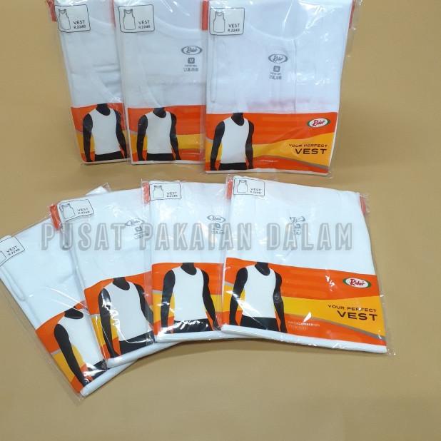 ✳ Singlet pria RIDER R224B VEST | RIDER 224 - Putih, S ➥