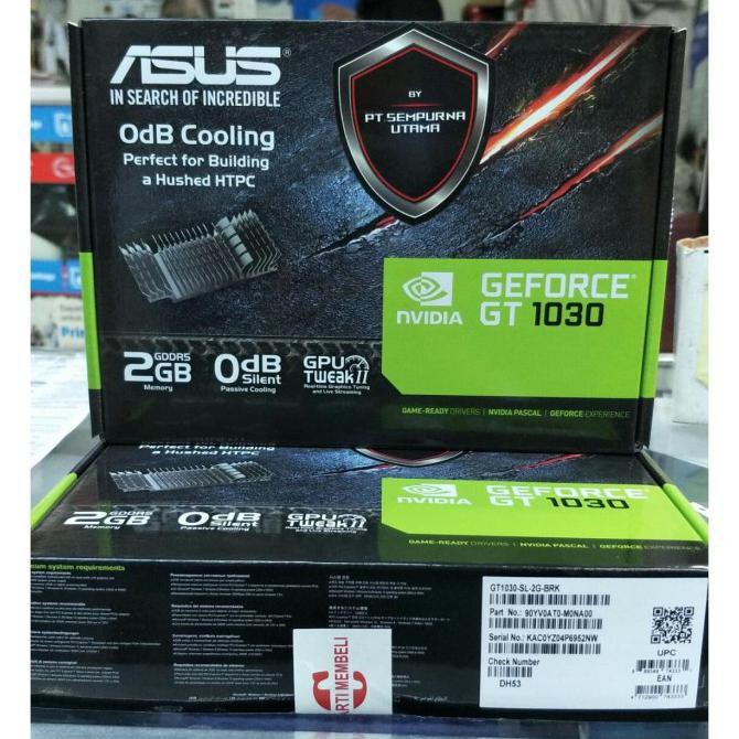 VGA ASUS GeForce GT 1030 2GB GDDR5 Silent (GT1030 NVIDIA)