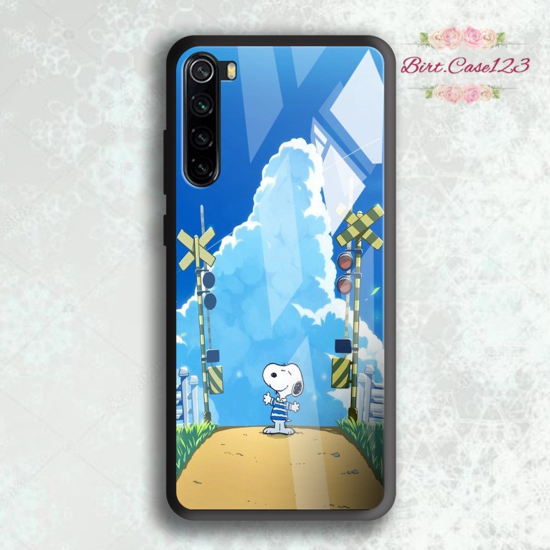 back case glass SNOPPY Oppo A3s A1k A5 A9 2020 A7 F9 A5s A31 A52 a53 A92 A37 A57 A59 A71 A83 BC2800