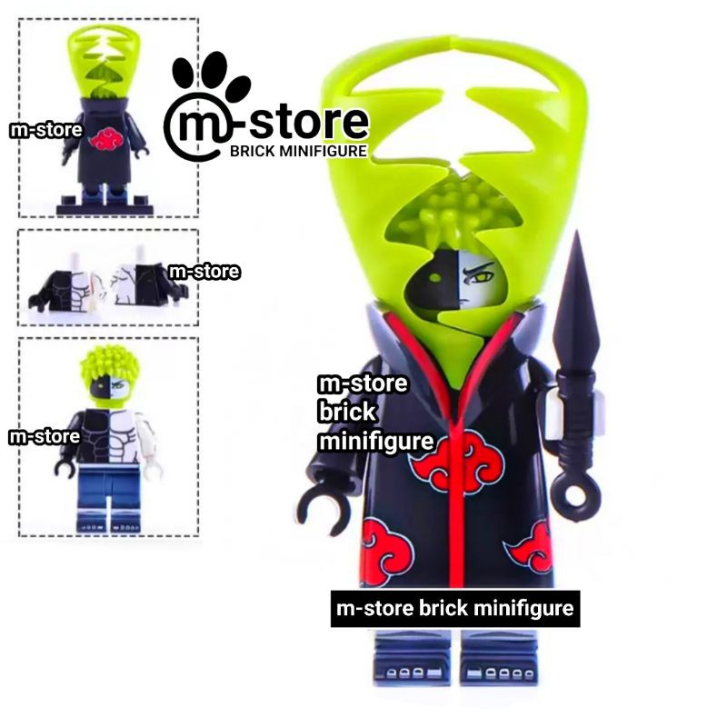 brick naruto zetsu mini toy figure