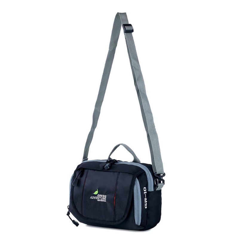 Tas Sling Bag Pria Terbaru | Selempang Gress Adventure GR 10 | Salempang Distro Stylish Original Anti Air Waterproof Tourer Shoulder Bag