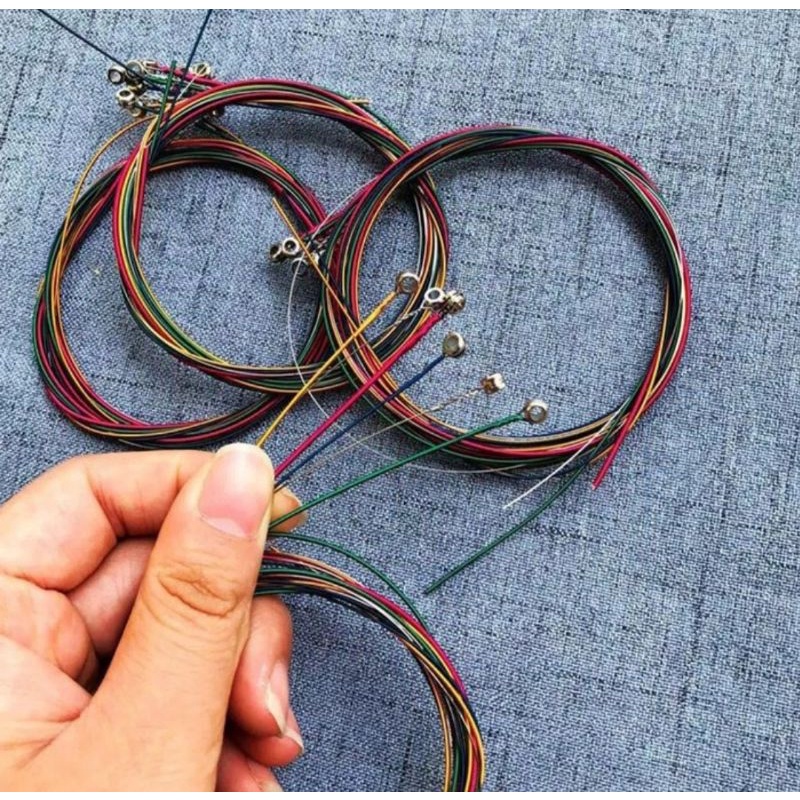 Senar Gitar Warna /Senar String /Senar Pelangi
