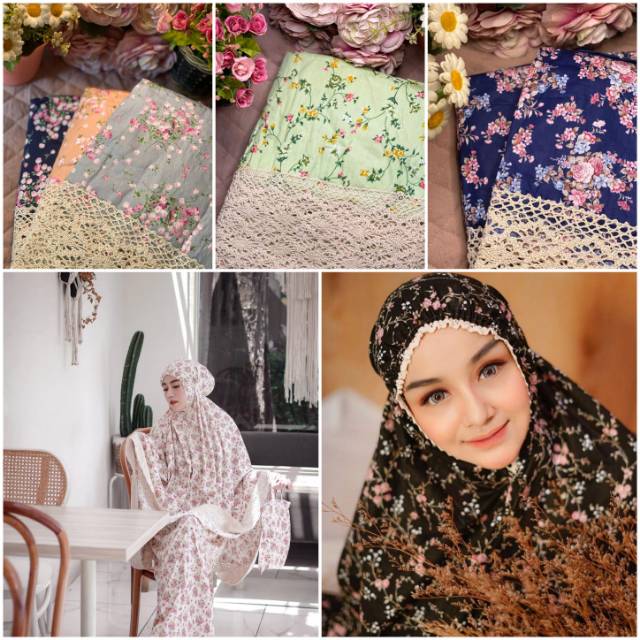 Mukena Shabby Renda Katun Jepang Premium