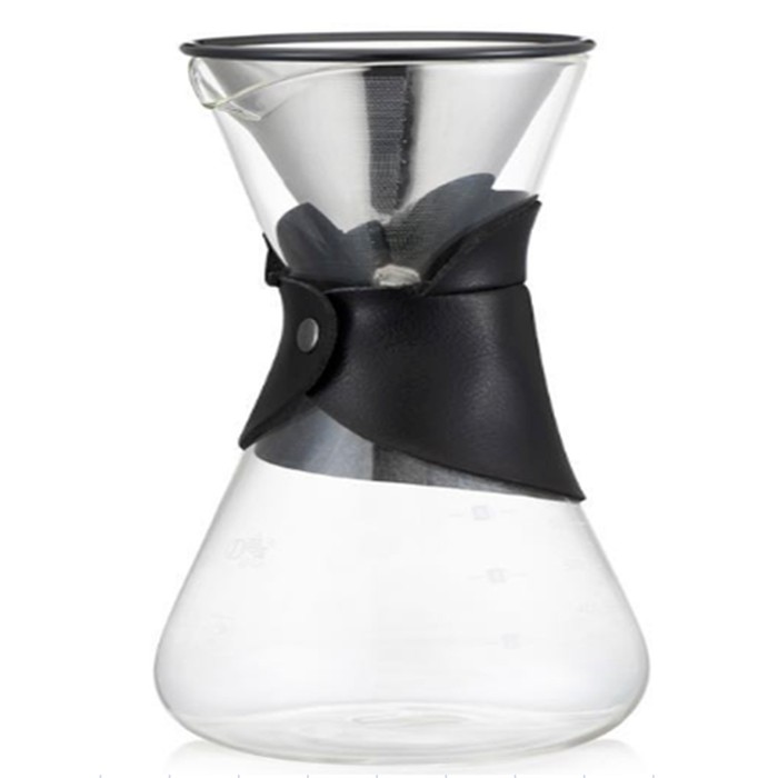 Diguo Glass Coffee Pot 600ml DG-598 Classic Series Glass Coffee Maker Set. Pour Over/Drip Glass