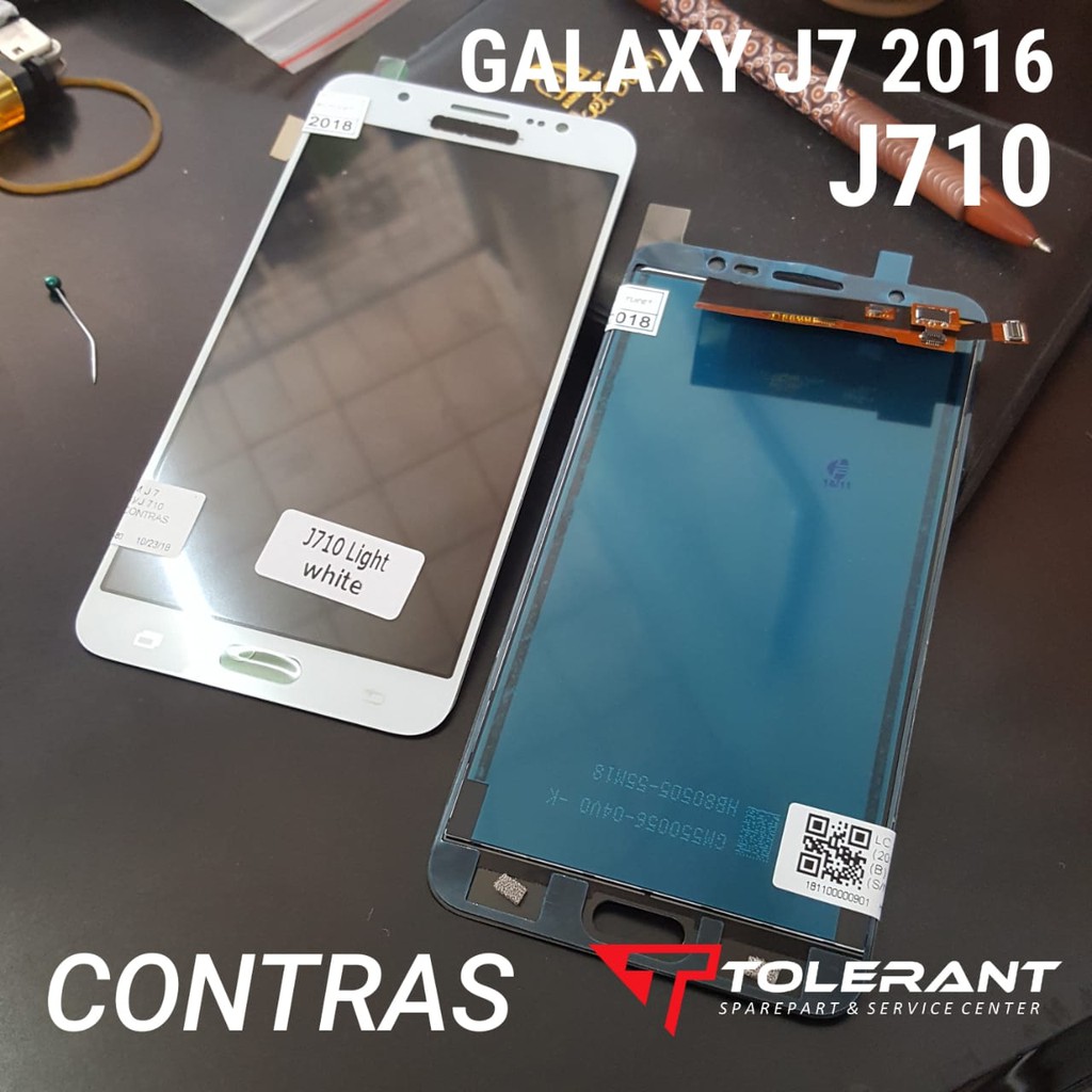 LCD LAYAR TAMPILAN SAMSUNG J7 2016 J710 BISA KONTRAS FULLSET TOUCHSCREEN / TC / TS