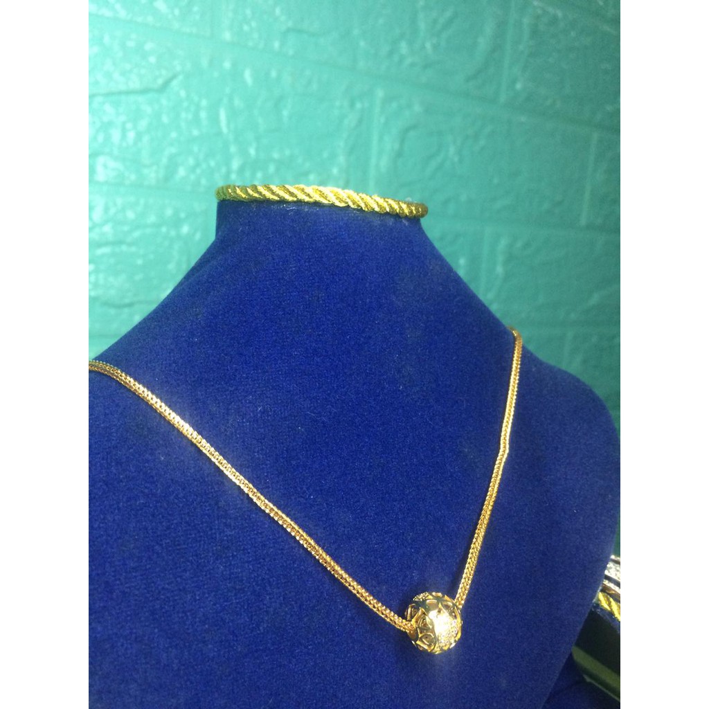 Kalung crystal fashion kalung xuping anti luntur bola diamond berkualitas import kalung titanium