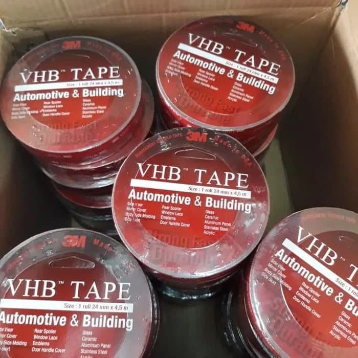 

Update Double Tape 3M Vhb 24Mm X 4,5 Meter / Foam Tape / 3M Merah Original Bagus