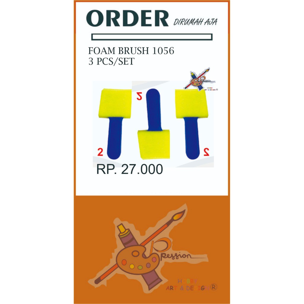 

XPRESSION FOAM BRUSH 3PCS ( A10506 )
