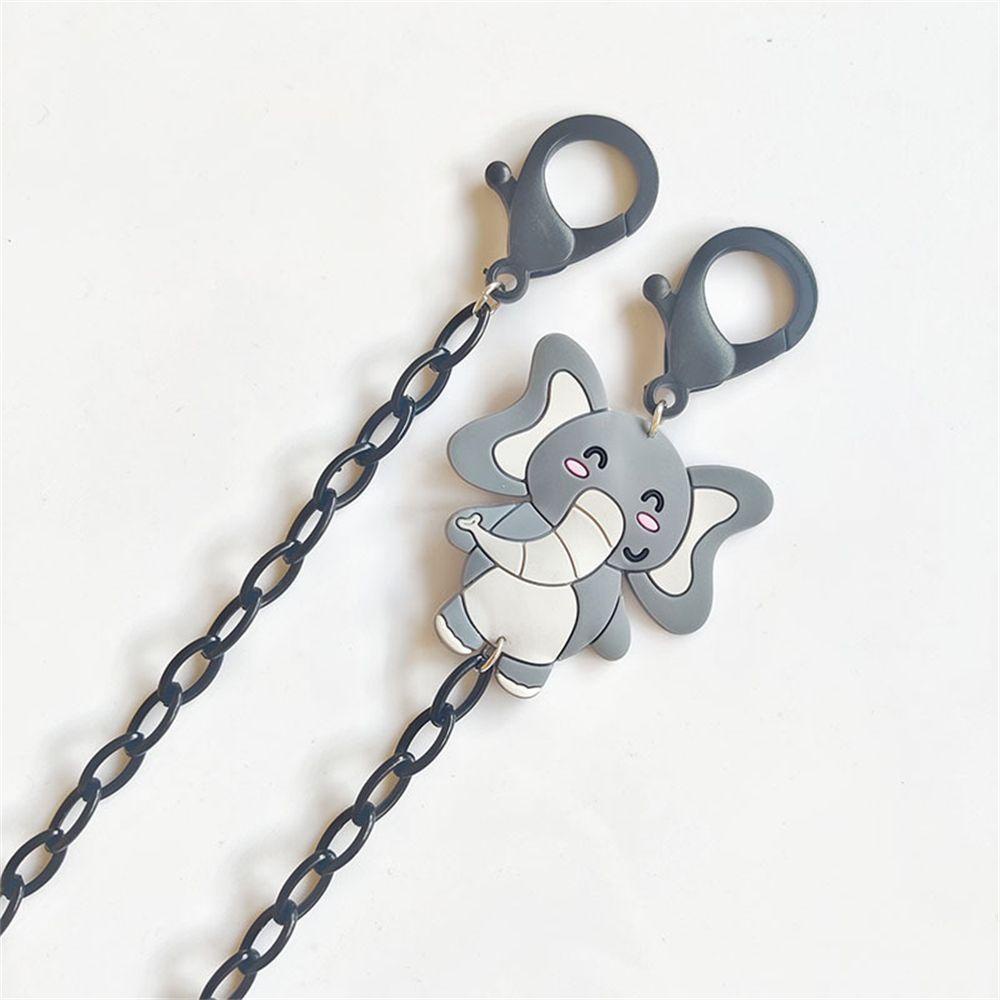 (POPULAR) Tali Lanyard Motif Kartun Hewan Warna Permen Untuk Holder Kabel