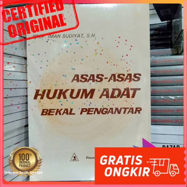 Jual Buku Asas Asas Hukum Adat Bekal Pengantar Imam Sudayat Shopee