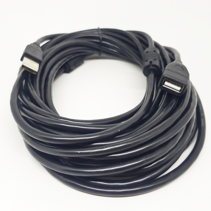 SKU-1067 KABEL USB MALE FEMALE 10M HITAM / PERPANJANGAN USB EXTENSION