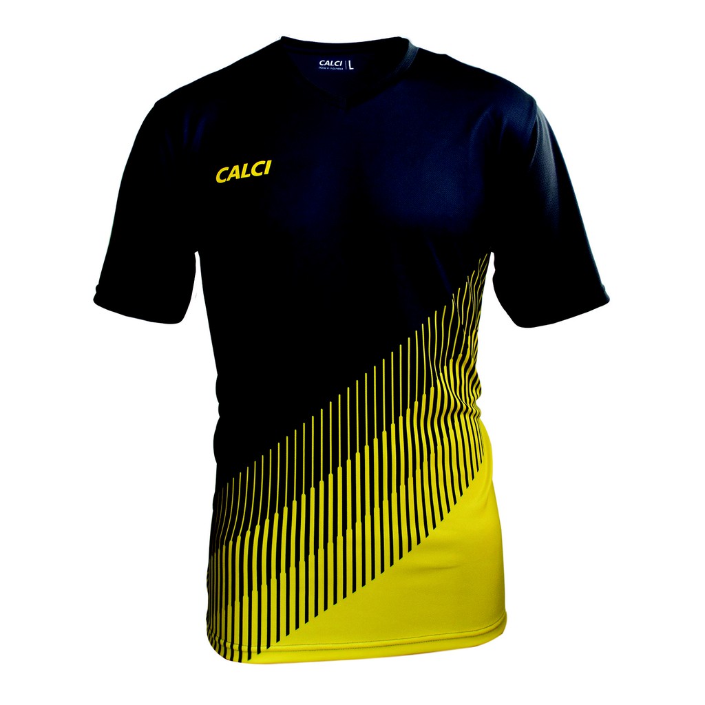 Calci Baju Ergo Jersey - Graphite Yellow