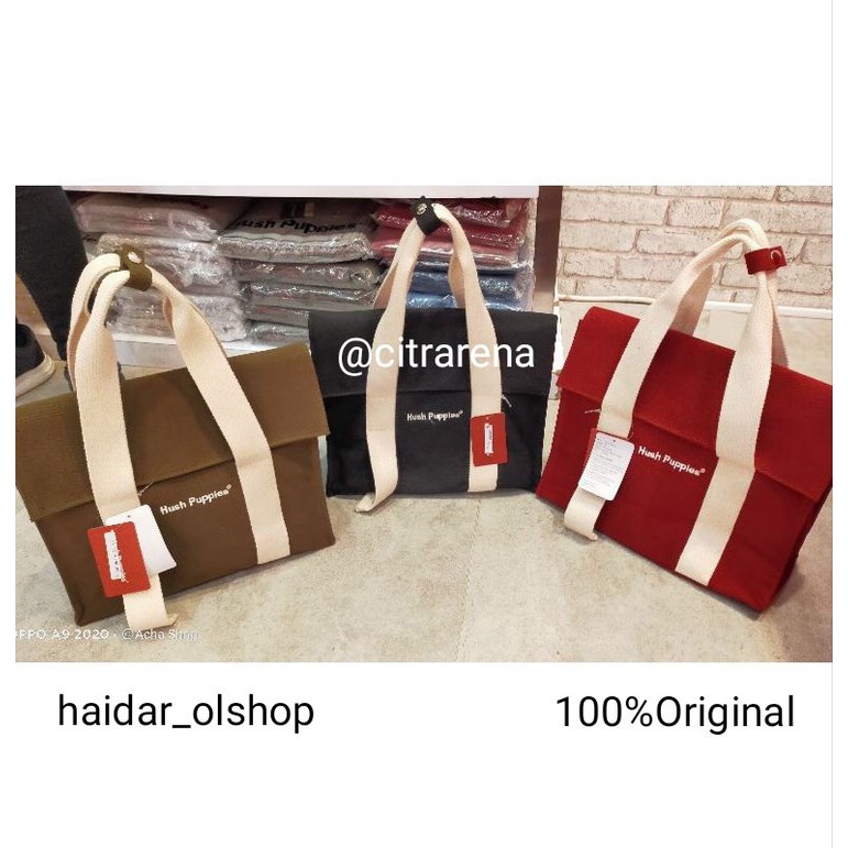 Original store Canvas Flap Bag Hush Puppies Ready Big SALE