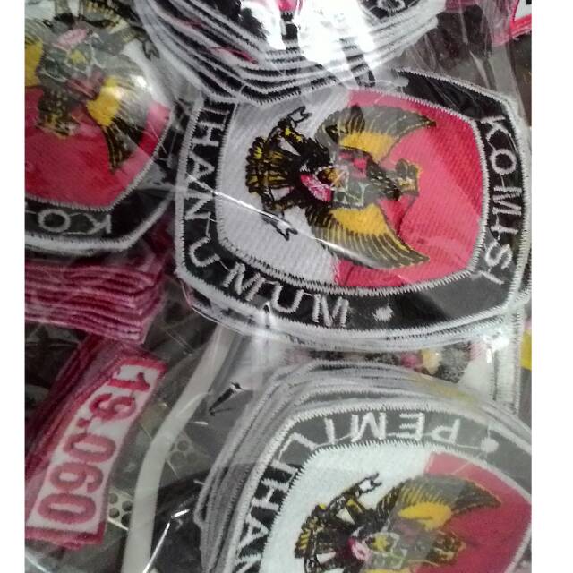 Badge Bet Bordir Logo Kpu Komisi Pemilihan Umum