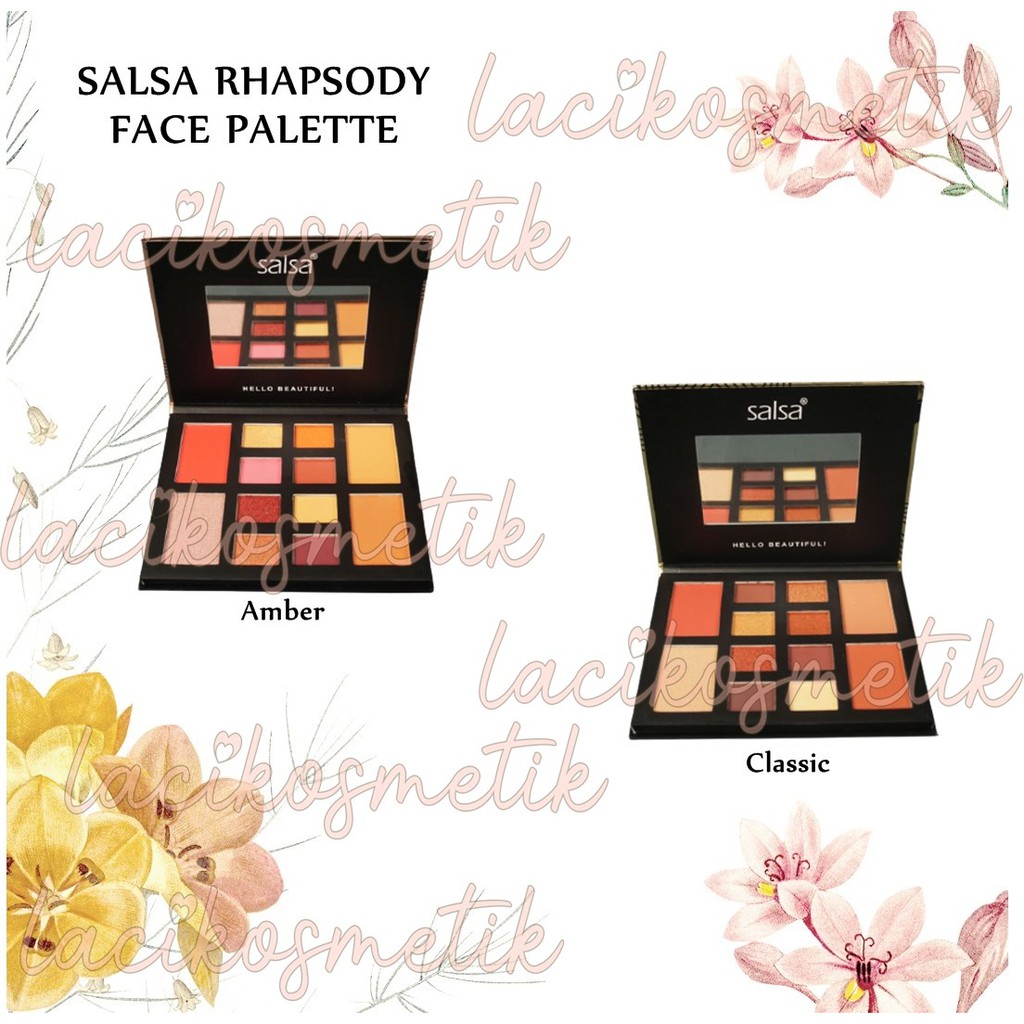 ✨LACIKOSME✨ SALSA RHAPSODY FACE PALETTE - PALLETE 12 COLOUR SALSA ORIGINAL