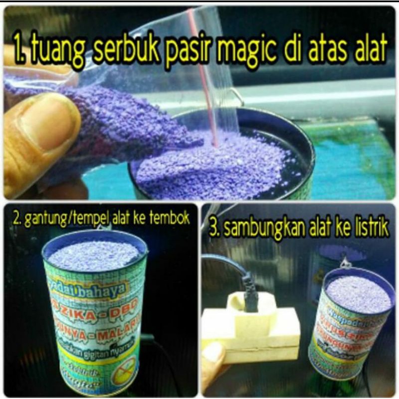 TUNGKU PEMANAS obat nyamuk elektrik+ pasir magic