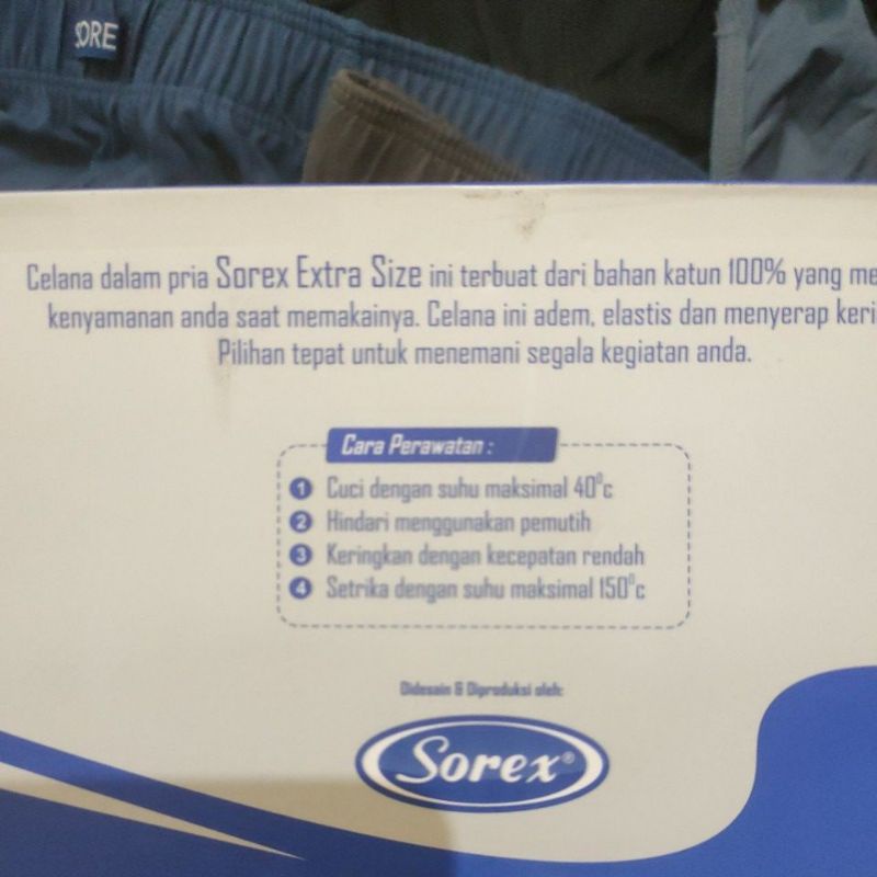 Sorex Man brief LK M3009 celana dalam laki-laki jumbo extra size  2XL,3XL,4XL harga perbiji