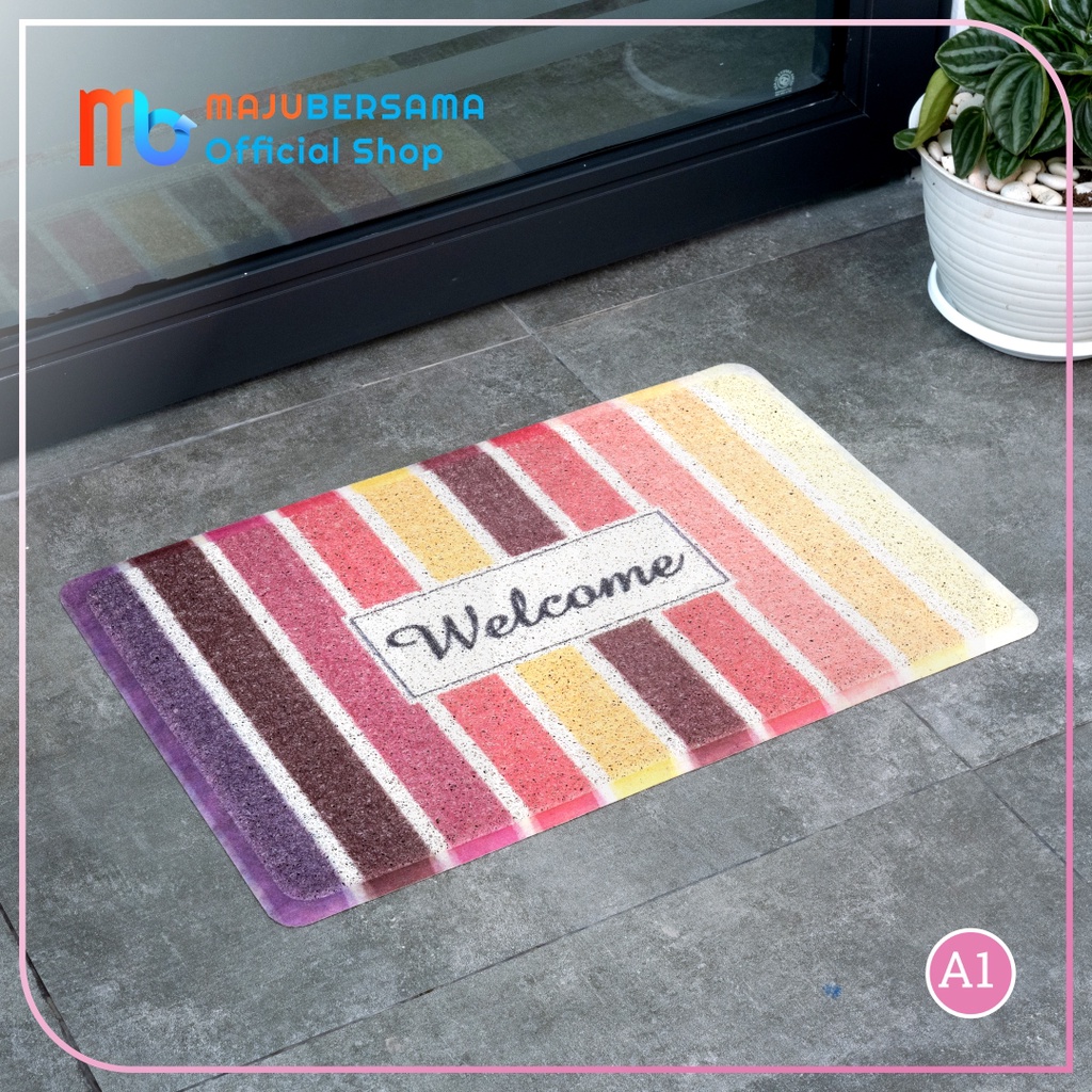 KESET MIE / KESET BIHUN/WELCOME BahanPVC PRINTING Anti Slip 40 x 60cm 6MOTIF