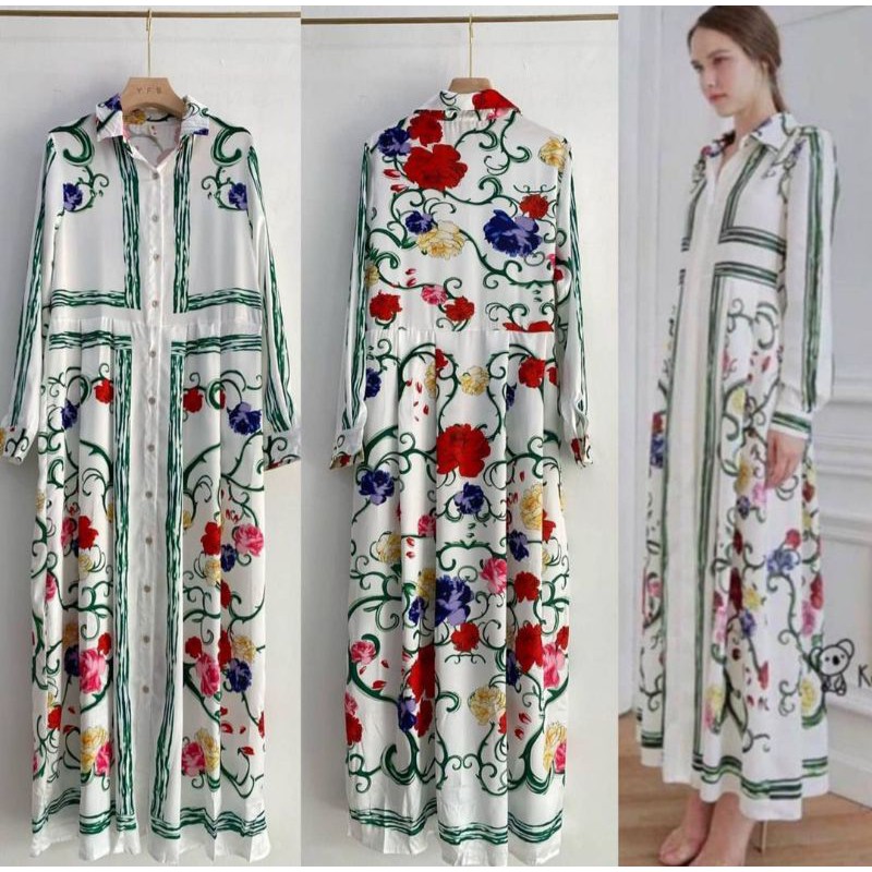 SALE  Dress Bangkok Maxi Zeline Putih by Soira