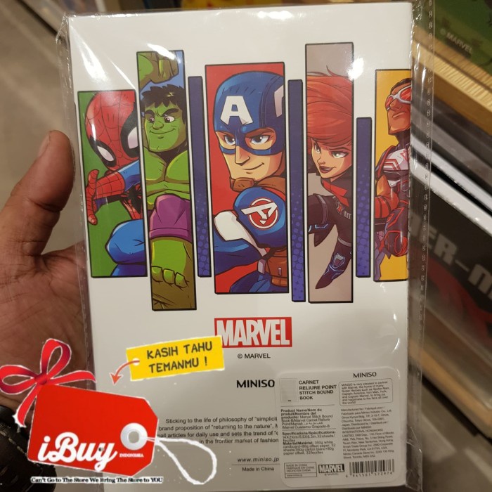 

Produk Miniso Marvel Superhero Avenger Book Notebook Buku Tulis 32 Sheets Trendi