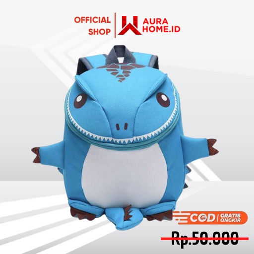 Tas Ransel Sekolah Anak Model Dinosaur / Tas Ransel Punggung Gendong Sekolah Anak Anak Kecil Tk Bali