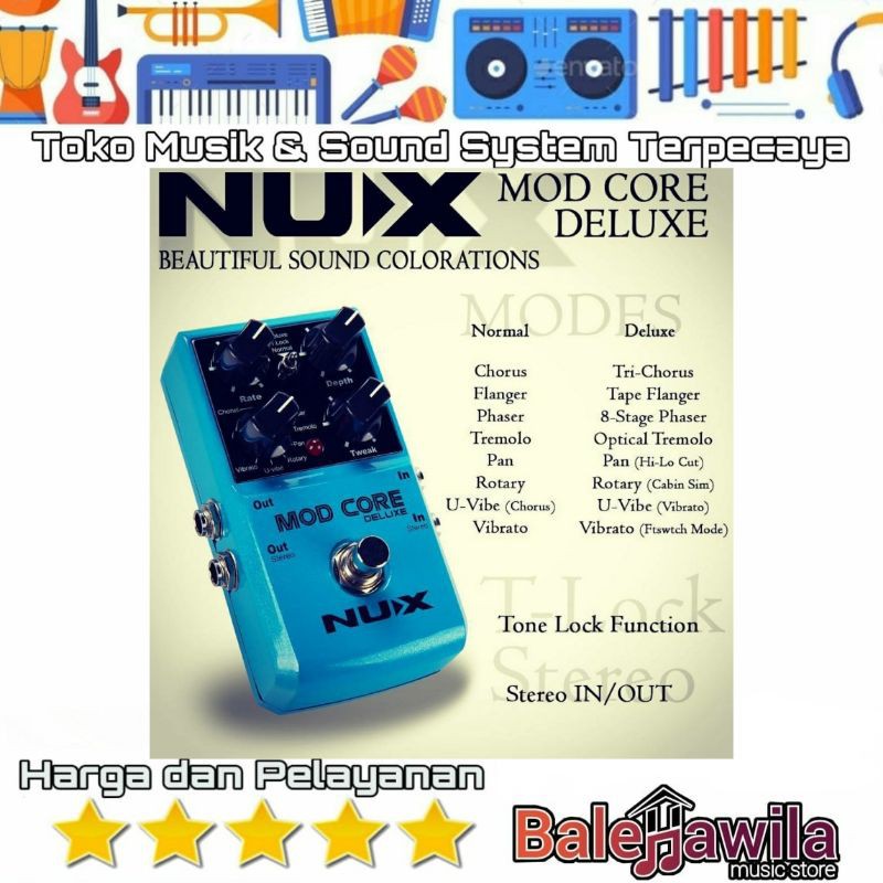 Efek Effect Guitar Gitar NUX Mod Core Deluxe ORIGINAL