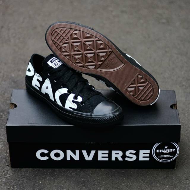 Converse CT AS Ox Peace Powered Black White Black