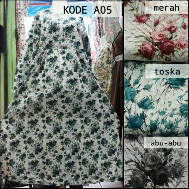 GAMIS KATUN JEPANG 100%ORI motif bunga karang