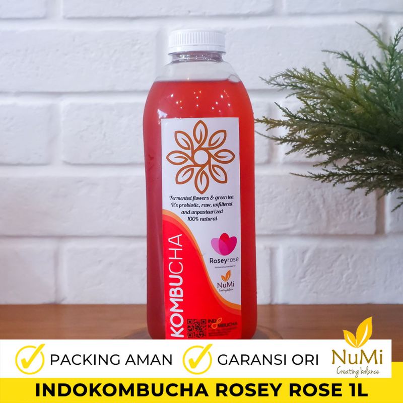 

1L ROSEY ROSE KOMBUCHA Teh Probiotik - INDOKOMBUCHA