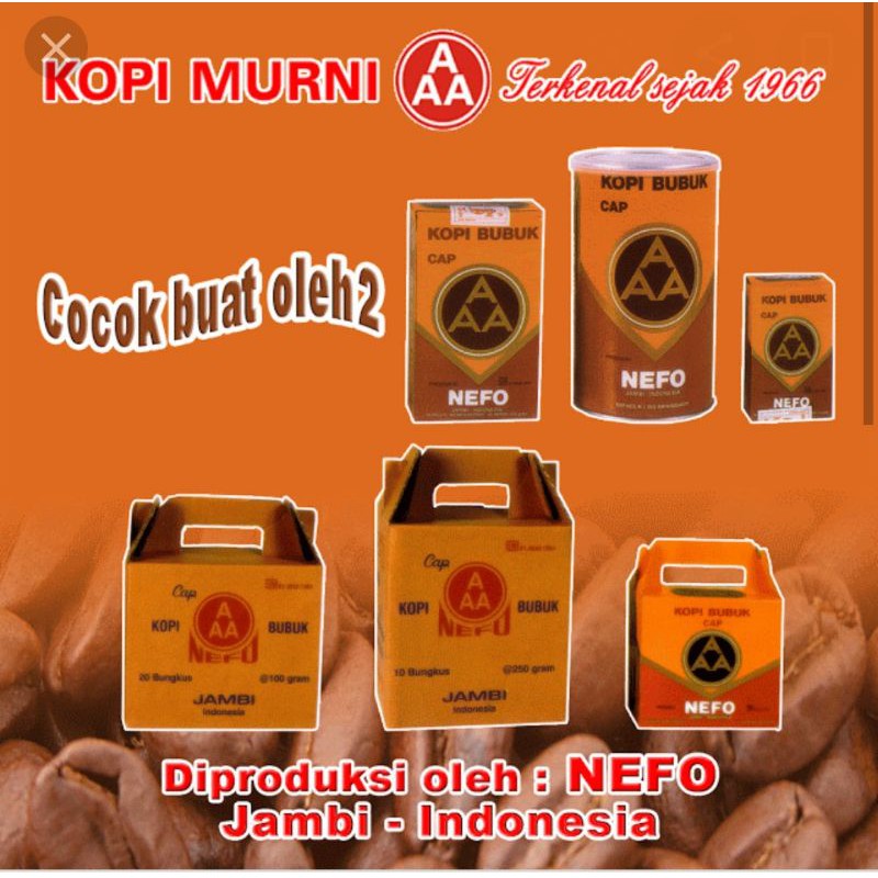 

Kopi AAA Asli Jambi berat 100 gram, oleh oleh Jambi