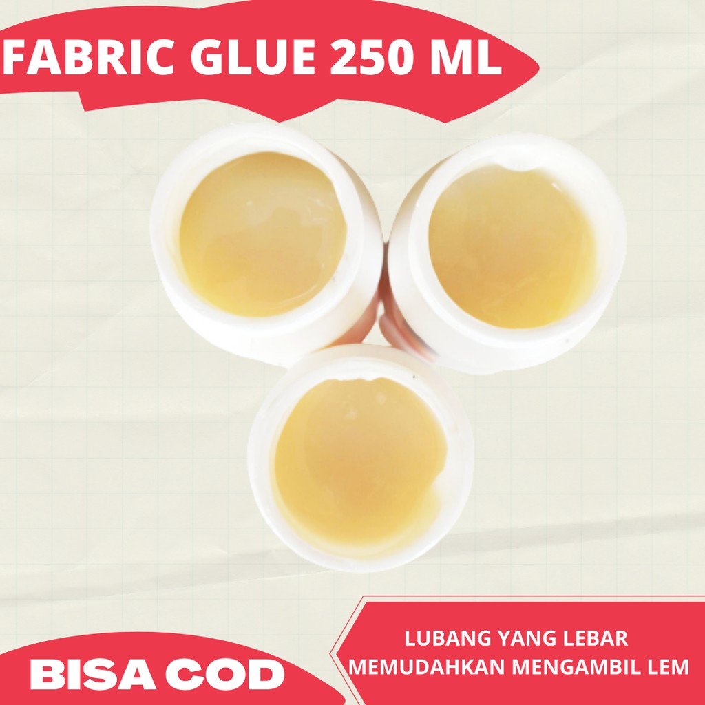 Fabric glue 250  mili. Lem Kain untuk Decoupage.Lem  Decoupage di Media Kain. Lem Kain bisa di cuci