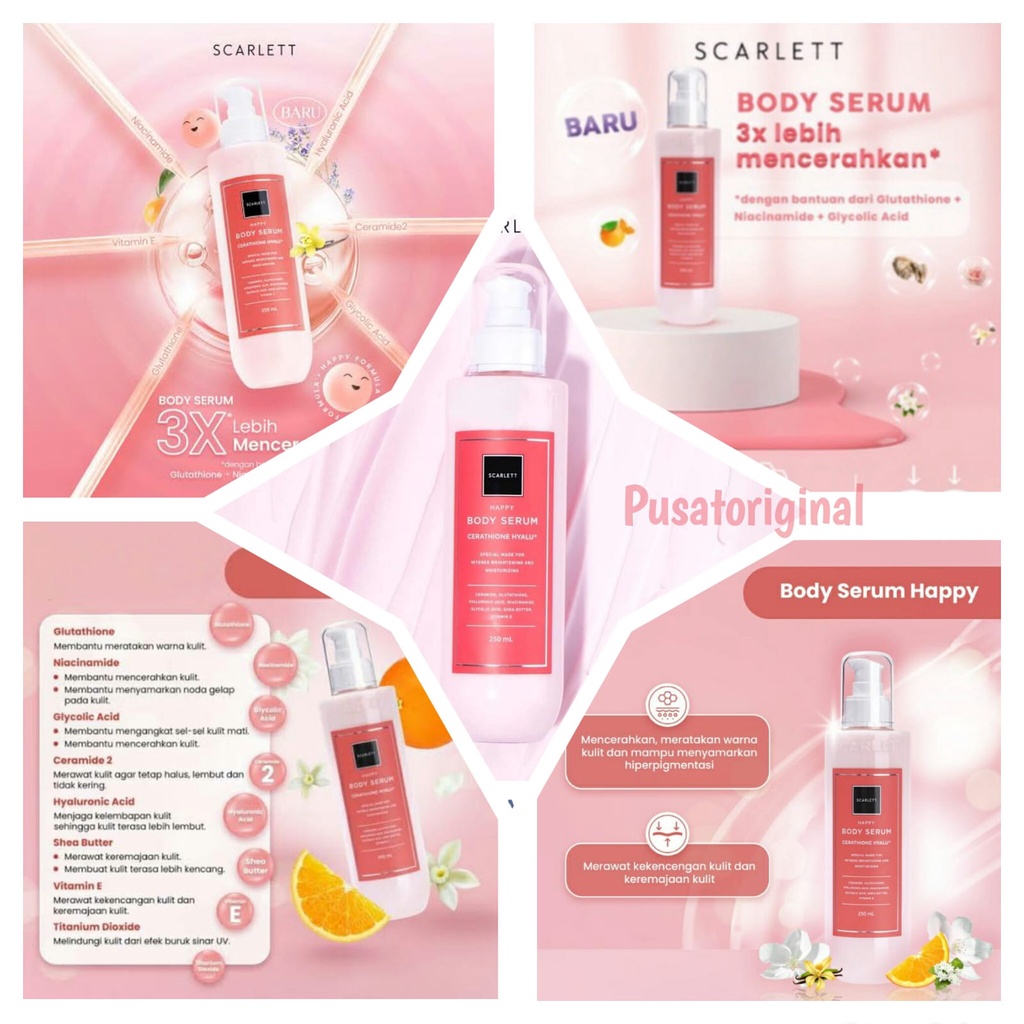 Scarlett Happy Series Whitening Body Serum Scarlet Body Serum