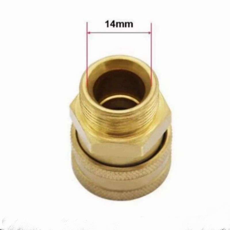 quick coupling 1/4" dan male thread M22*14