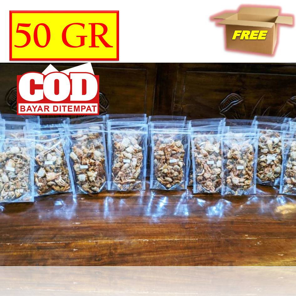 

BABY CRAB CRISPY / CRAB CRISPY / KERIPIK KEPITING / SNACK BABY CRAB / BABY CRABS 50 GRAM