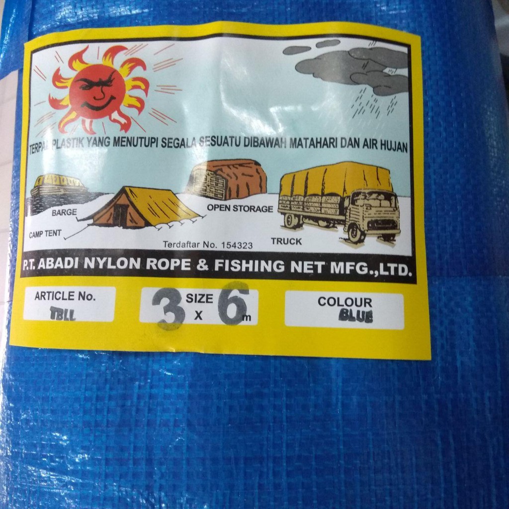 Terpal plastik ukuran 3x6 tebal A8 / Terpaulin A8 Terpaulin 3*6 /Terpal plastik tebal A8 Ukuran 3x6