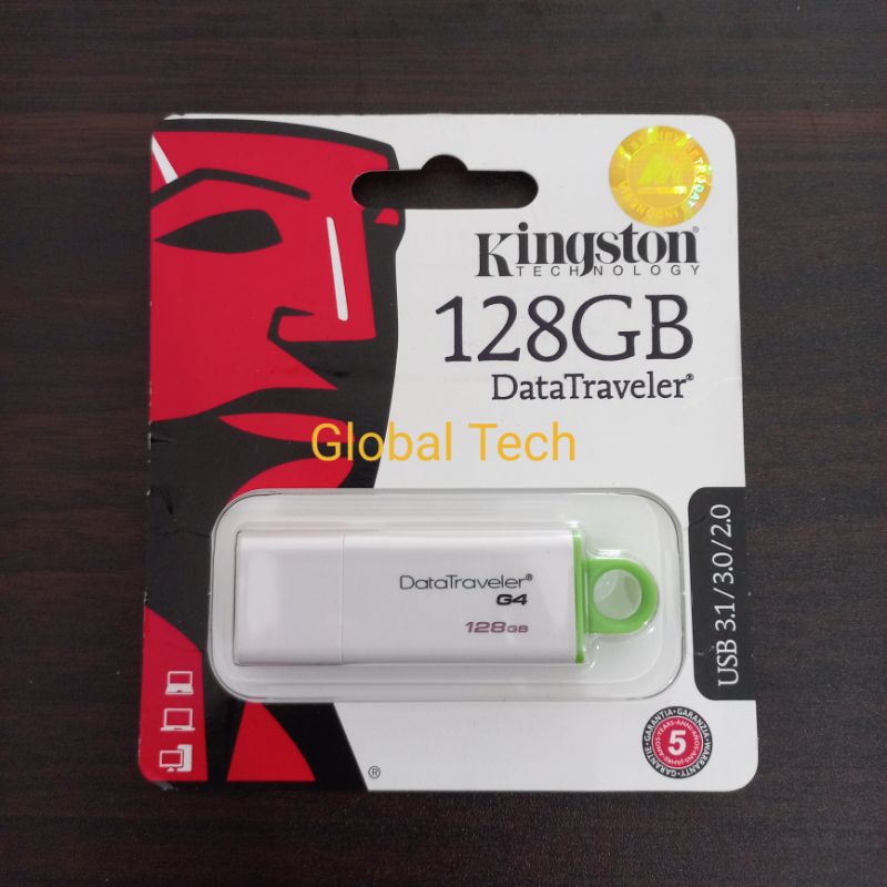 KINGSTON FLASH DRIVE DATA TRAVELER G4 128GB USB 3.0 FLASH DISK