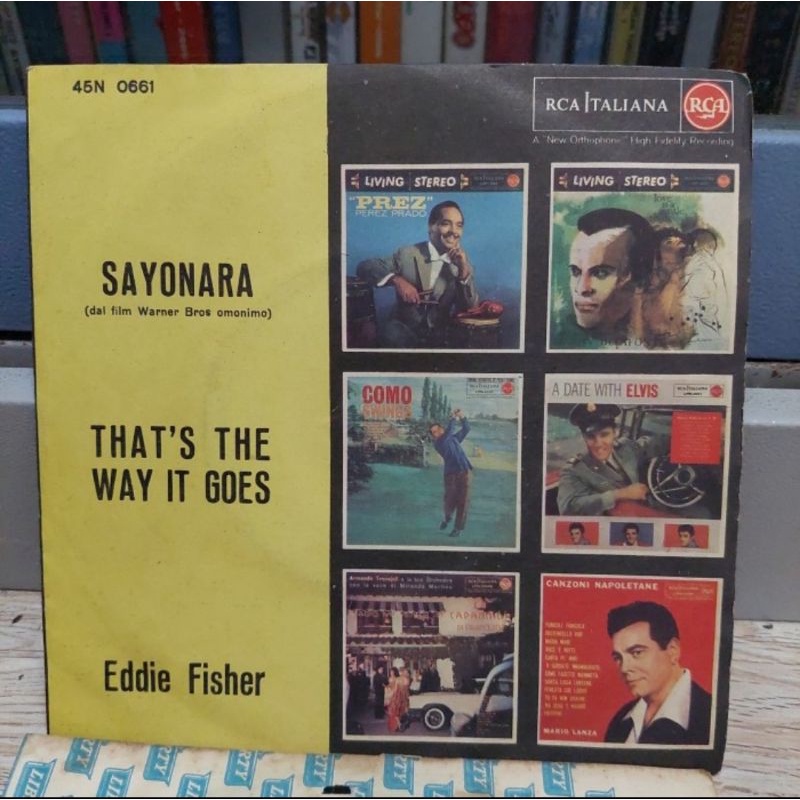 Kaset Vinyl Piringan Hitam 7&quot; Connie Eddie Fisher Sayonara dll