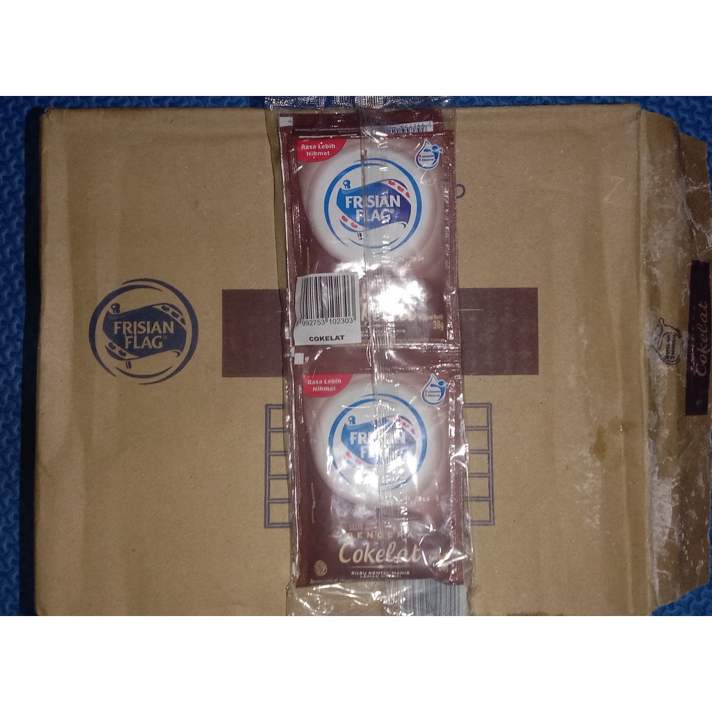 

Frisian flag "BENDERA" kental manis COKLAT sachet 38gram (RENCENG)