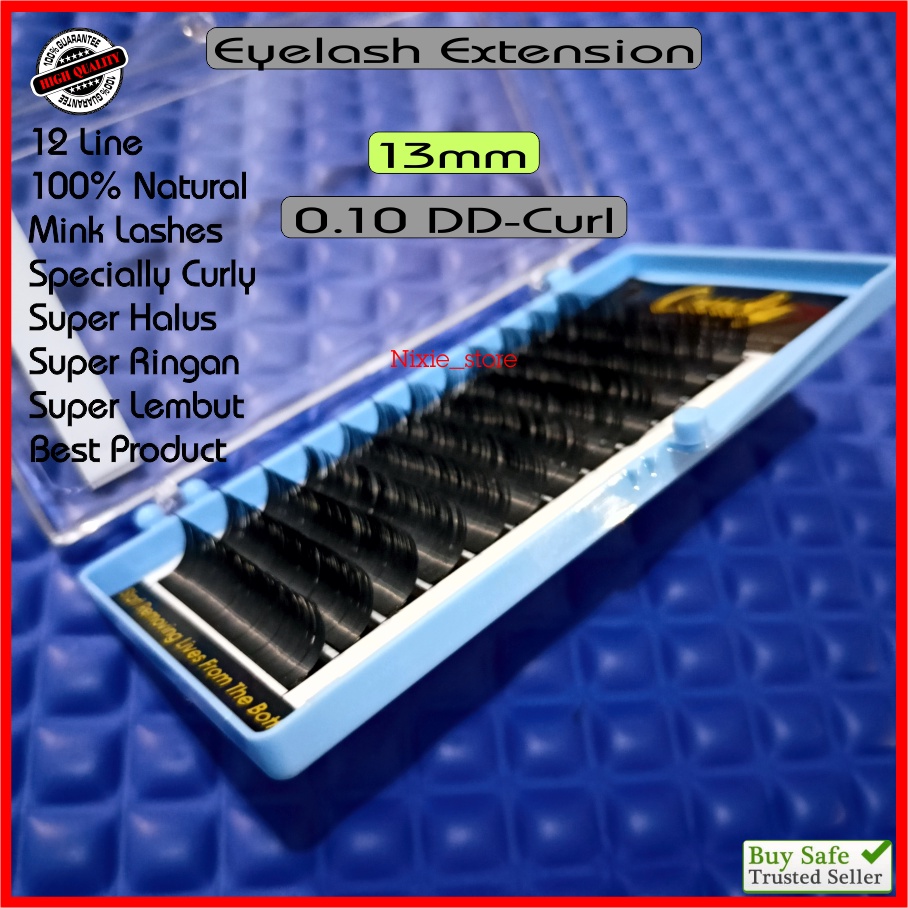 Bulu mata Eyelash Extension SINGLE Mink Lashes Super Curly Lembut Ringan