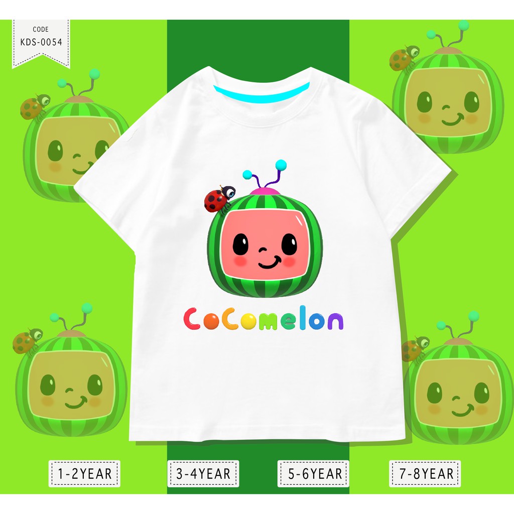 KAOS ANAK-ANAK / BAJU KIDS COCO MELON FACE / HARGA TERMURAH KUALITAS BAGUS 24S