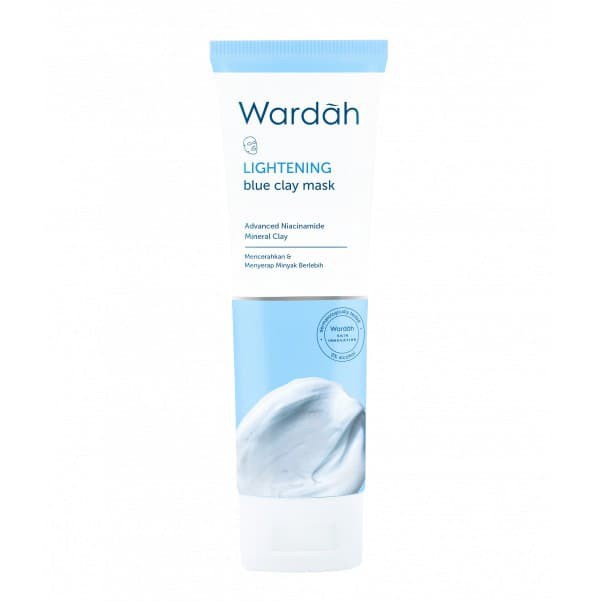 WARDAH LIGHTENING BLUE CLAY MASK 50GR (NEW PACKAGING)