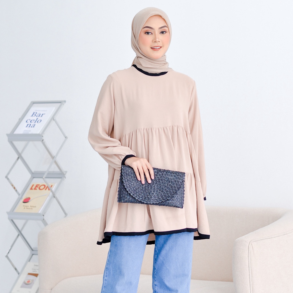 NUNA Esly Tunik Plain Creamy ESLY