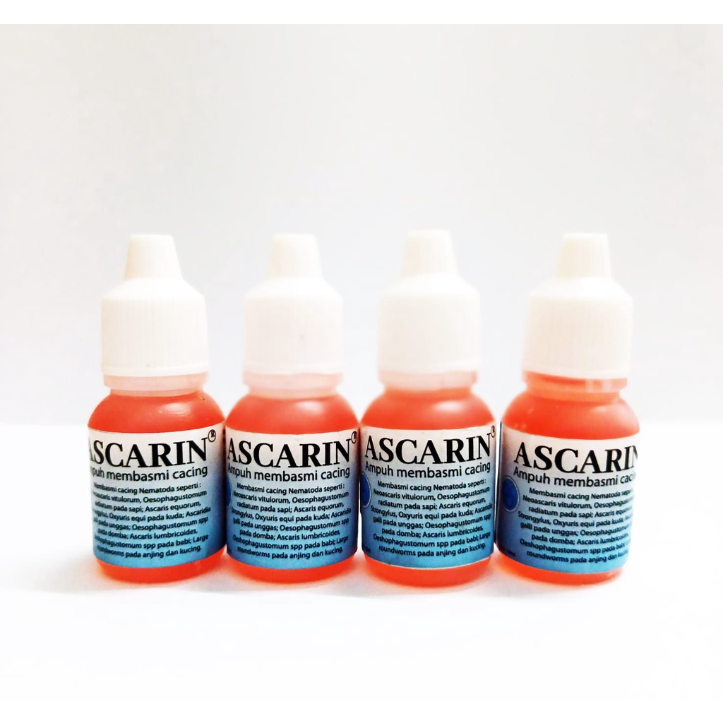 ASCARIN 10ML | Obat Cacing Hewan | Ampuh Original | Obat Cacing/Worm Pada Kucing/Anjing