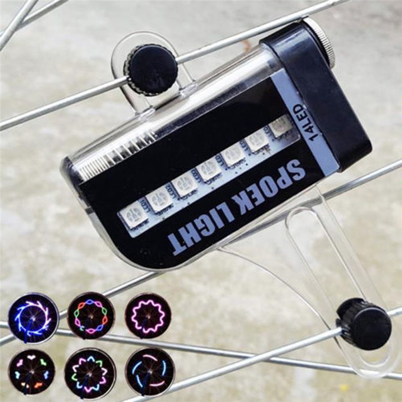 YGRETTE - 30 PATTERN Lampu Roda BAN VELG Sepeda 14 LED Flash - Multi-Color BICYCLE WHEEL LIGHT