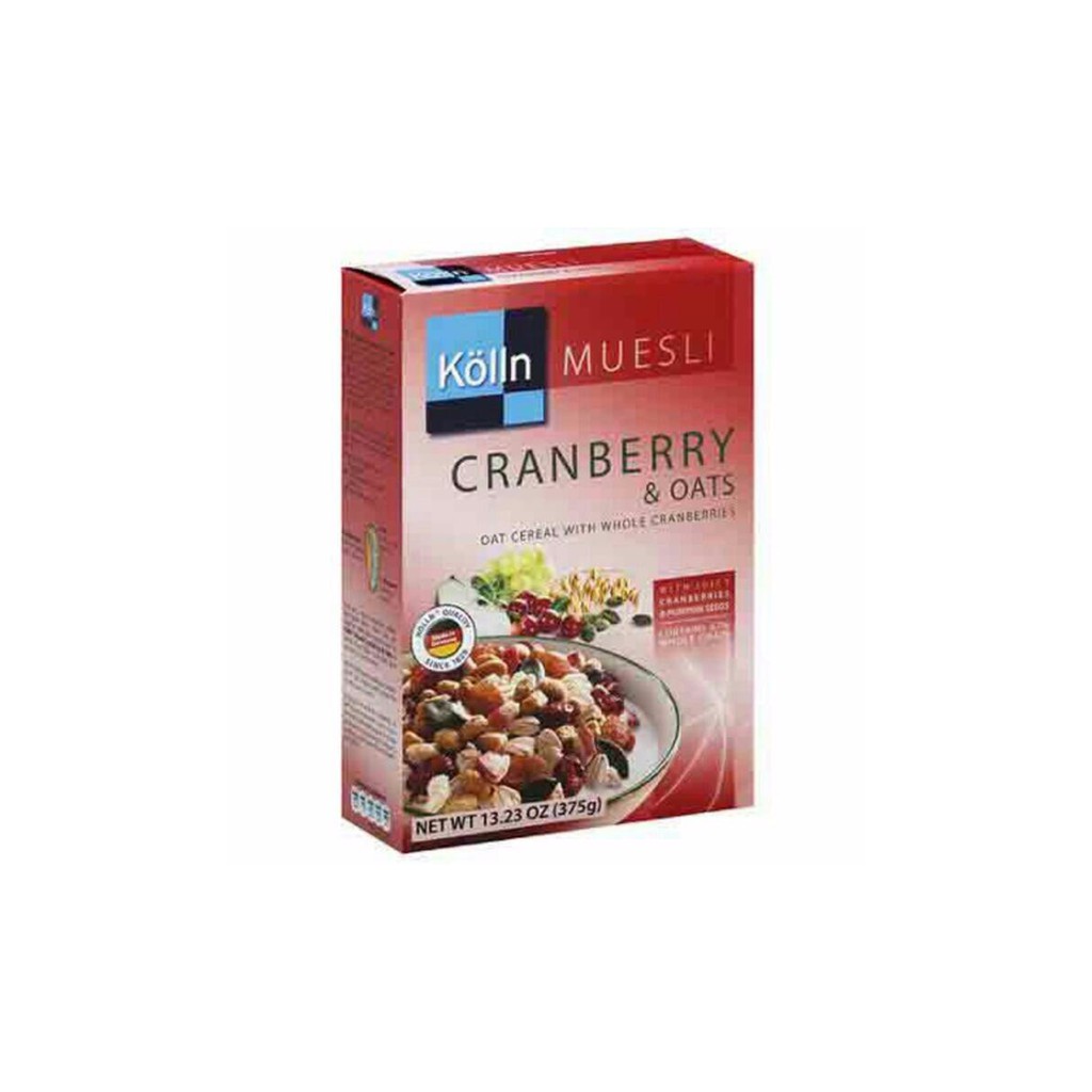 

Kolln Muesli Crunchy Yoghurt Cranberry & Oats Cereal 375gr