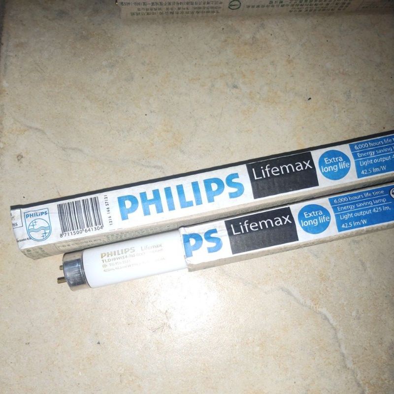 Lampu TL Philips 10W 10Watt 10 W Watt TL-D Neon Putih 35 cm