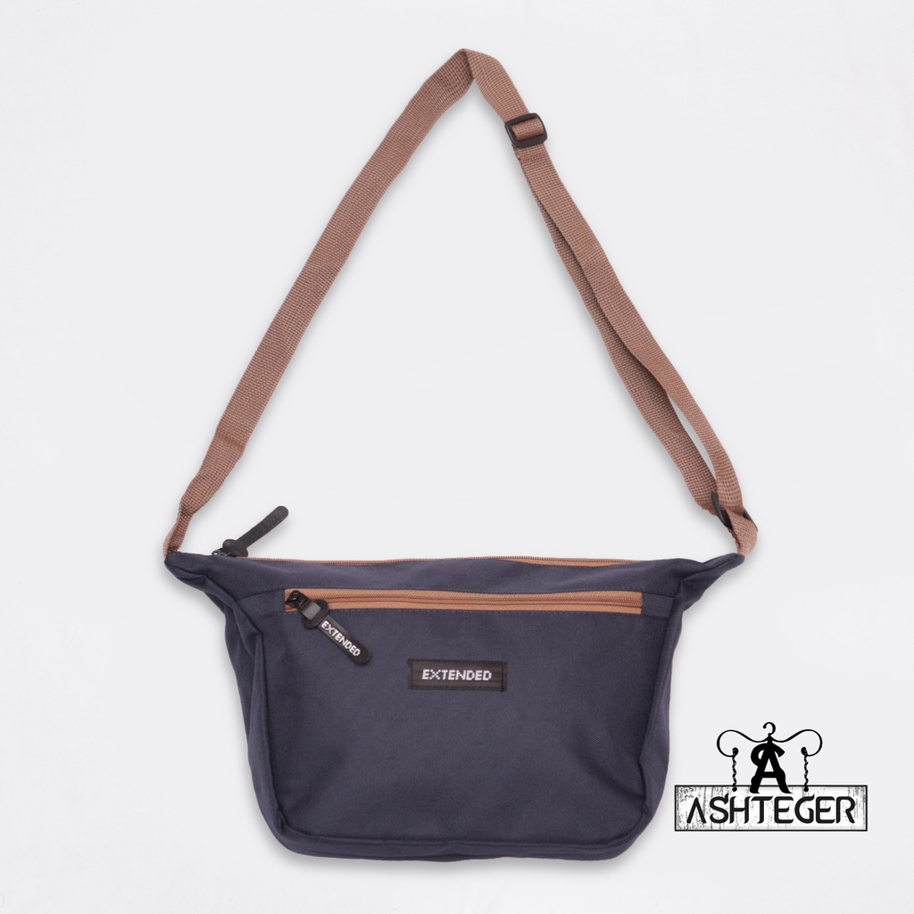 Tas Selempang Pria Wanita Casual Trendy Slingbag Unisex Kuliah Sekolah Kerja Polos Slempang Cowok Korea Murah