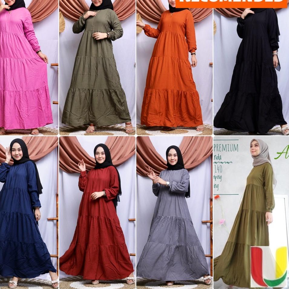 Harga Murah.. (BISA COD) TERBARU GAMIS RAYON POLOS GAMIS RAYON PREMIUM TEBAL DAN ADEM / GAMIS TWILL 