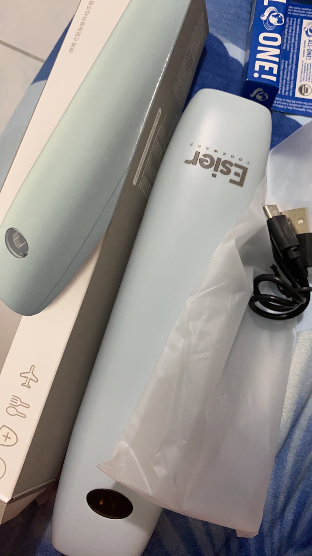 Esier Travel Uv Cutleries Set - Kotak Sterilisasi Peralatan Makan